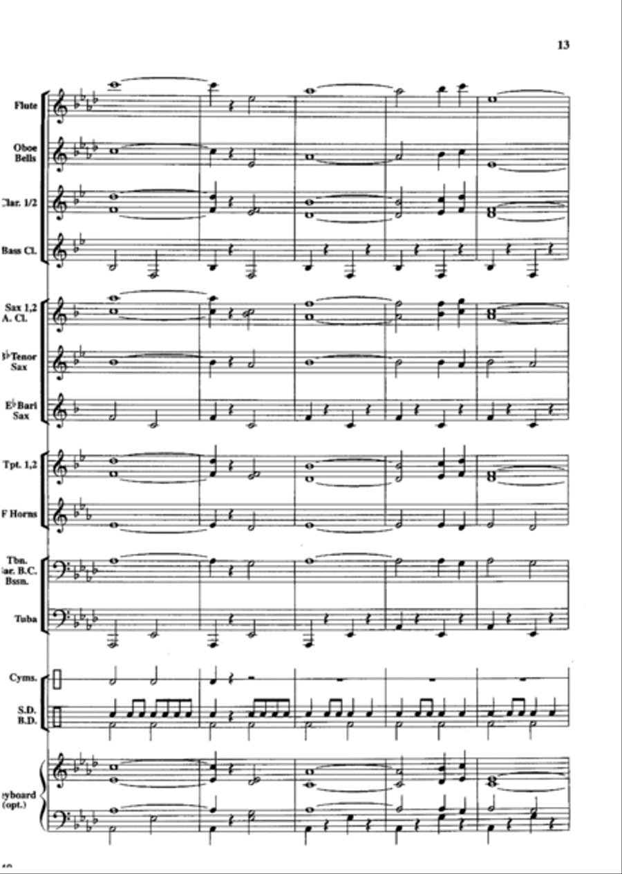 Land of the Free Concert Band scores gallery preview page 14