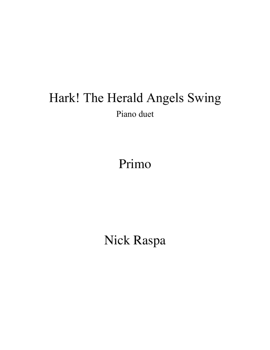 Hark! The Herald Angels Swing (1 piano 4 hands) Primo image number null
