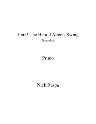 Book cover for Hark! The Herald Angels Swing (1 piano 4 hands) Primo