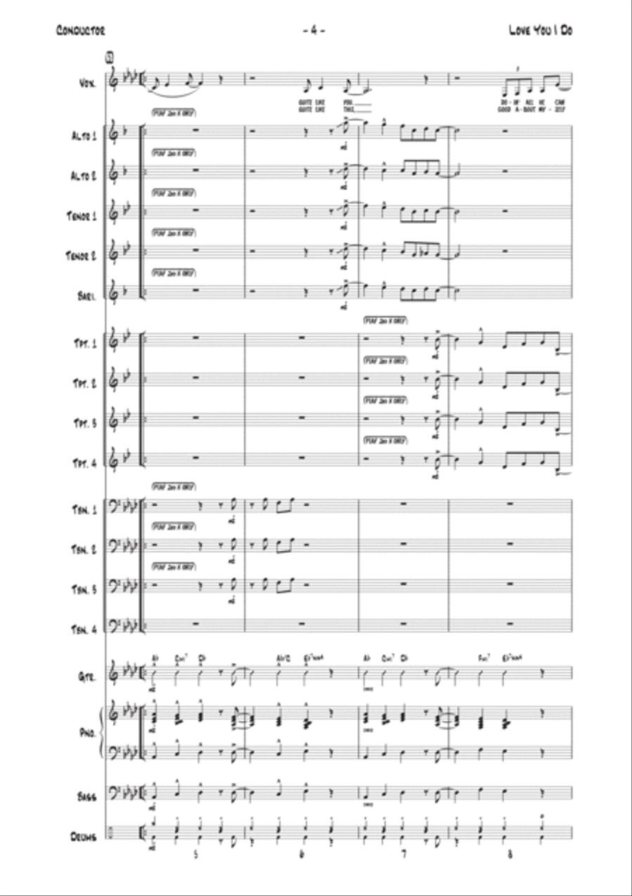 Love You I Do Love You I Do Jazz Ensemble scores gallery preview page 4