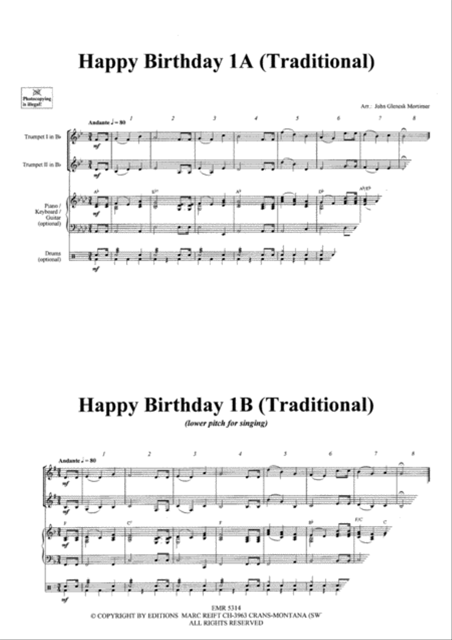 <br>Sheet music extract