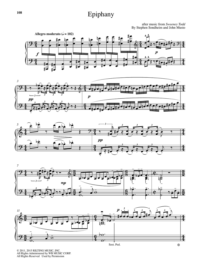 Epiphany Piano Solo scores gallery preview page 1