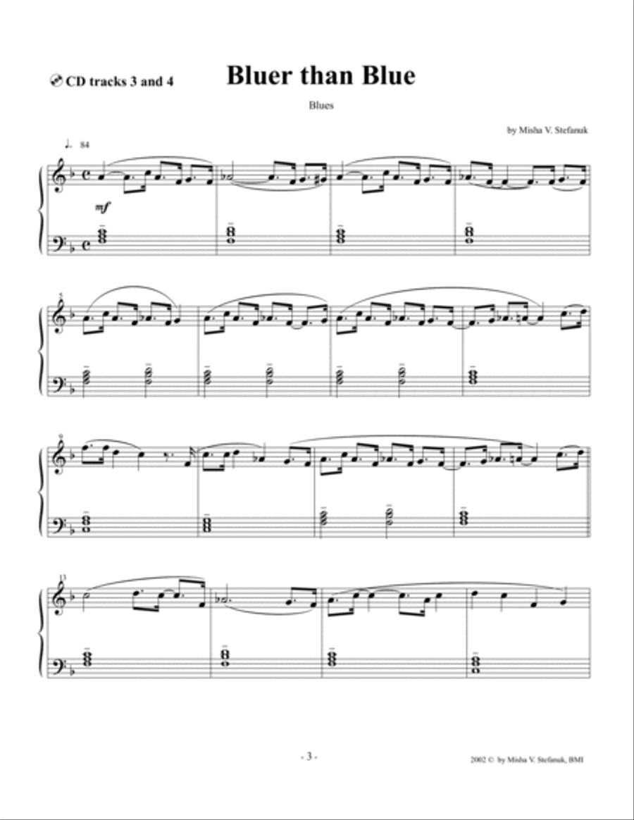Jazz Time, 15 Pieces for Piano, easy-intermediate to advanced Easy Piano scores gallery preview page 4