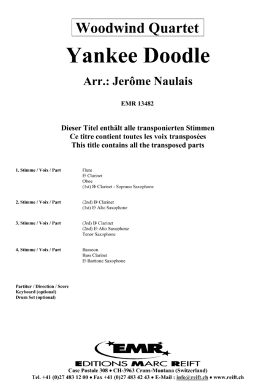 Yankee Doodle Woodwind Quartet scores gallery preview page 2