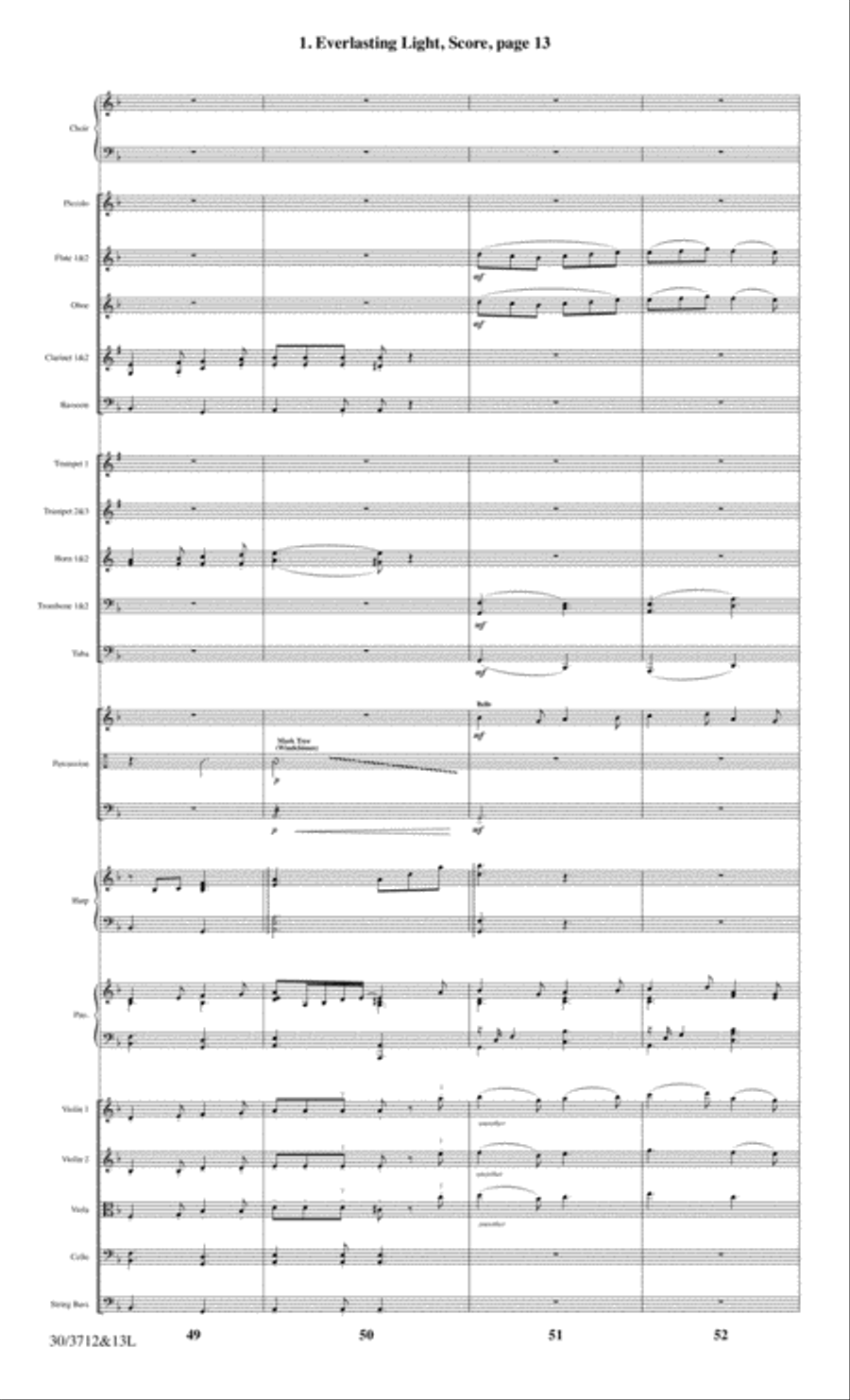 Everlasting Light - Full Score Choir scores gallery preview page 15