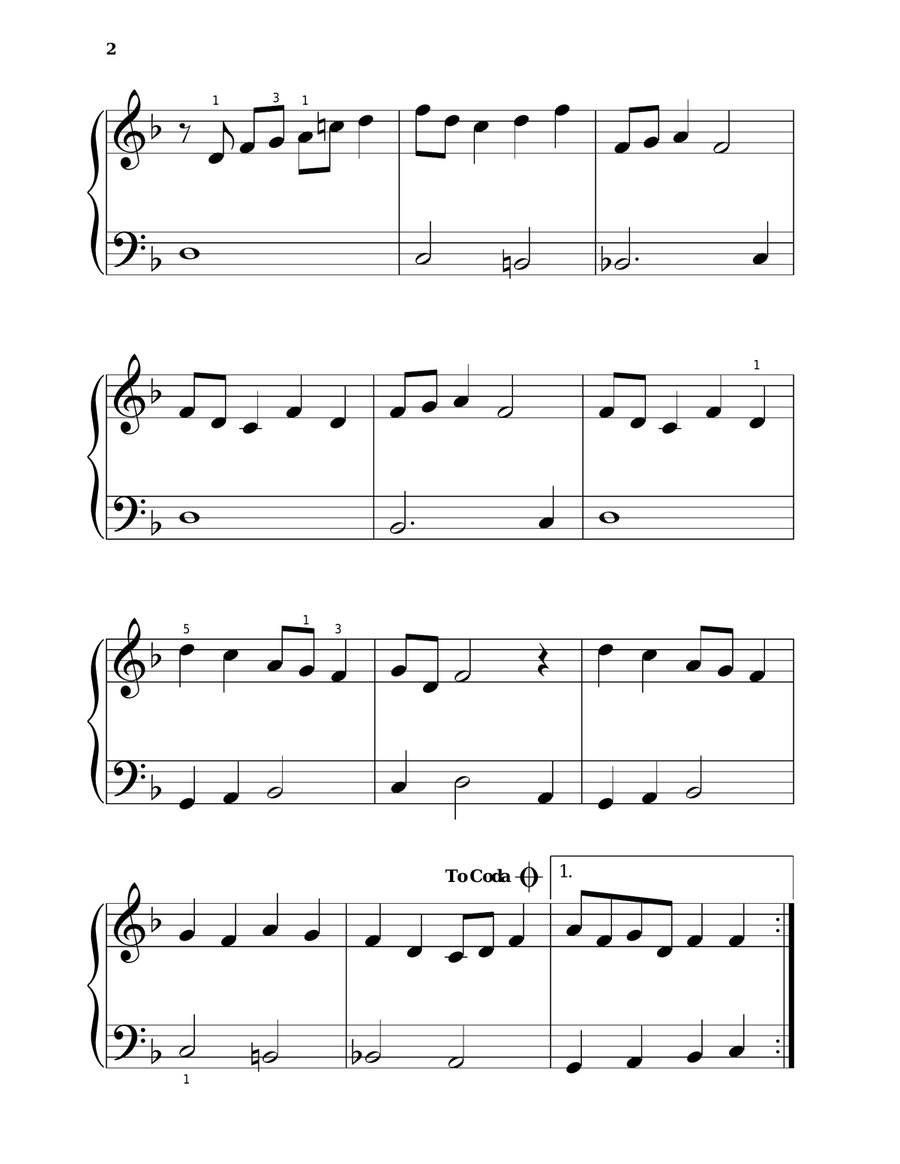 Angela Angela Piano Solo scores gallery preview page 2