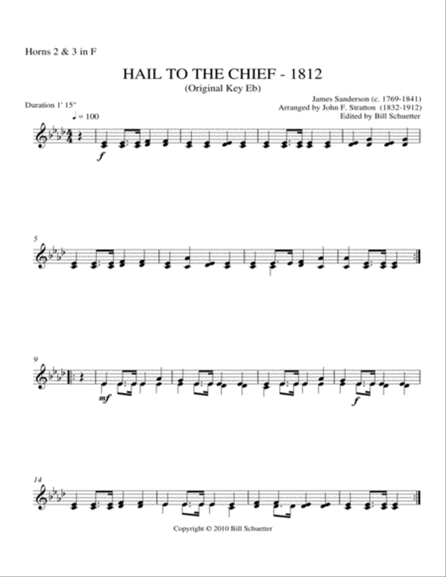 Hail To the Chief Trombone scores gallery preview page 5