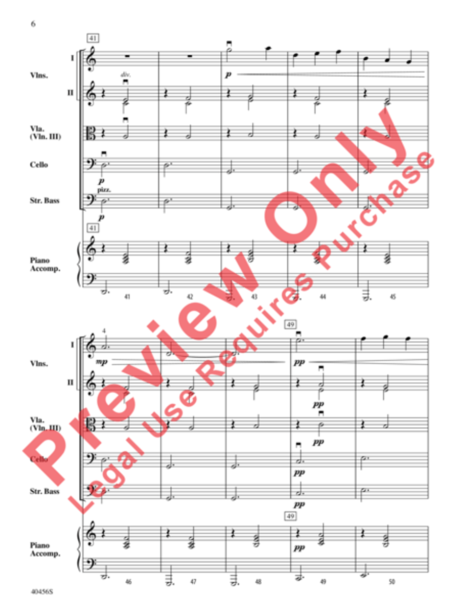 Gymnopédie No. 3 String Orchestra scores gallery preview page 7