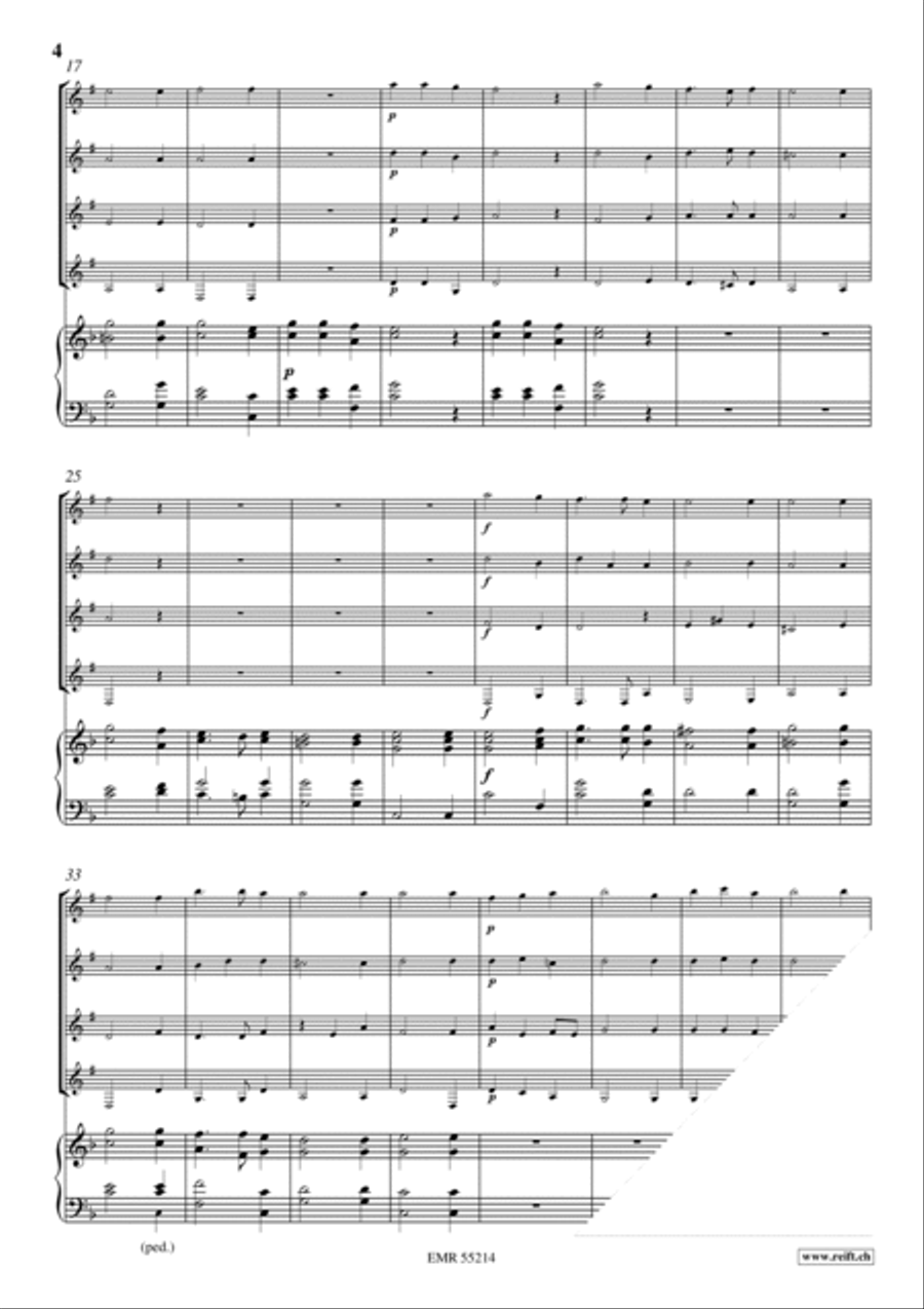 Sinfonia Musicali Euphonium Quartet scores gallery preview page 4