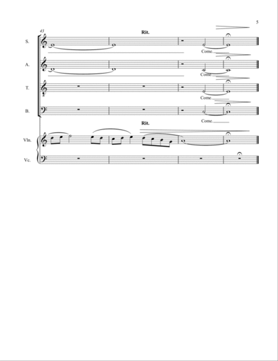 WHERE EVERYTHING IS MUSIC Rehearsal Score Small Ensemble scores gallery preview page 5