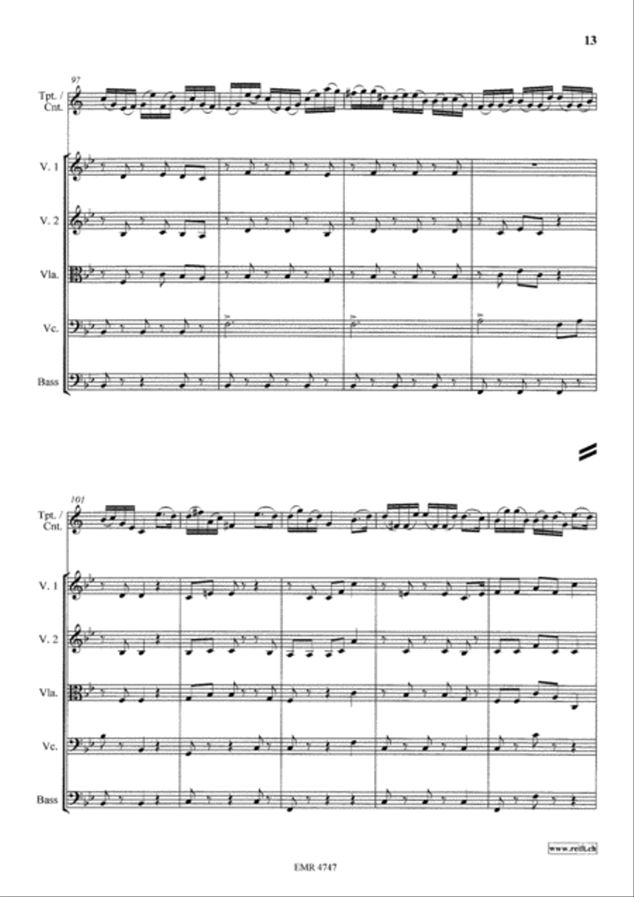 Variations On The Tyrolienne String Orchestra scores gallery preview page 13