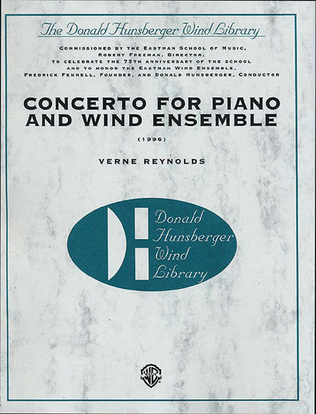 Book cover for Concerto for Piano and Wind Ensemble (1966)