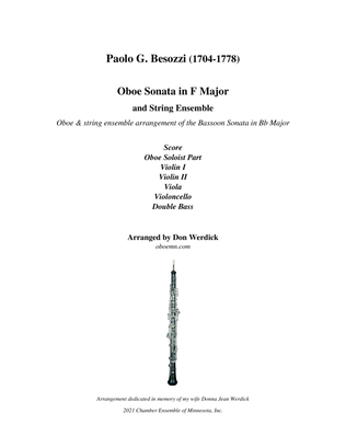 Oboe Sonata in F Major and String Ensemble