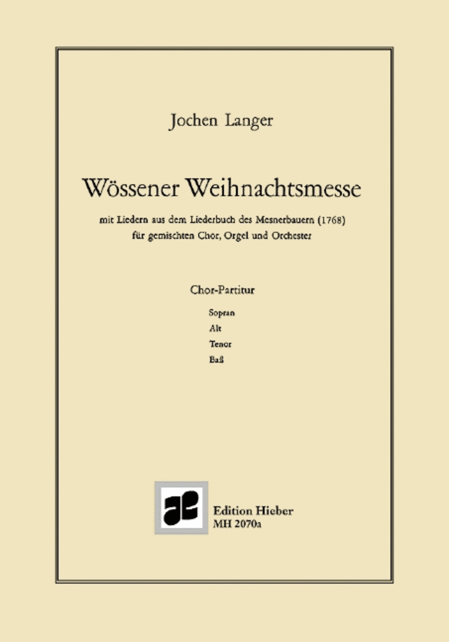 Wössener Weihnachtsmesse Wössener Weihnachtsmesse Mixed Choir scores gallery preview page 1