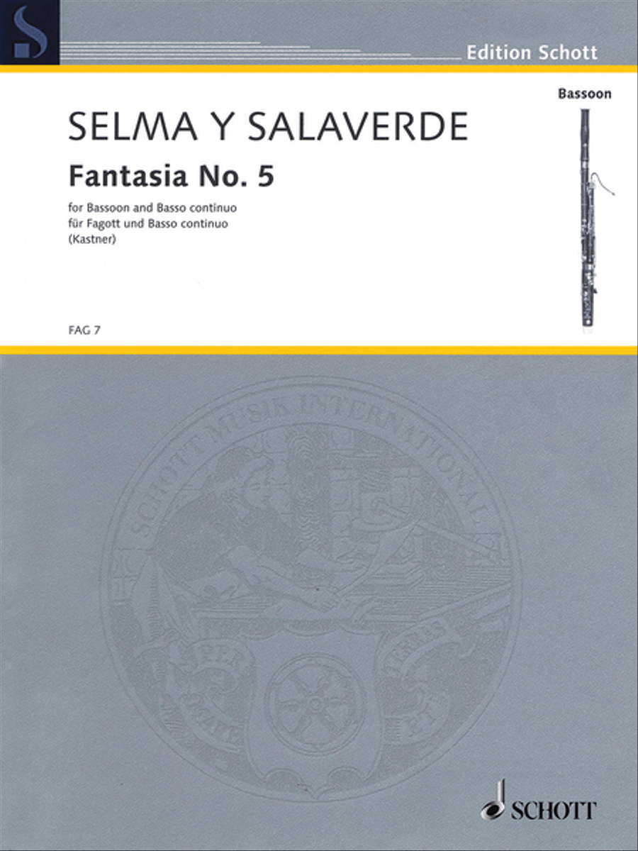 Fantasia No. 5 in D Major Bassoon scores gallery preview page 1