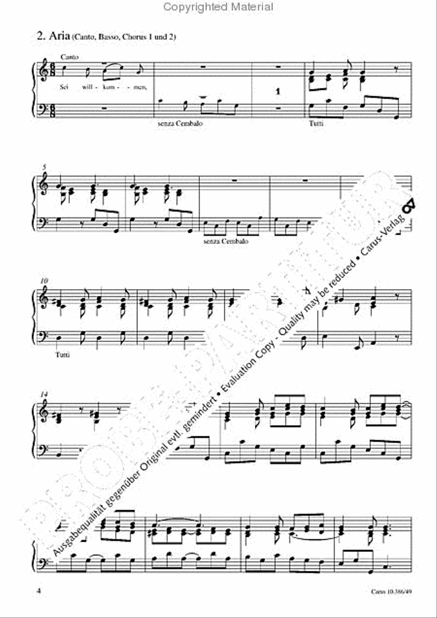 Dialogus von der Geburt Christi Organ scores gallery preview page 5
