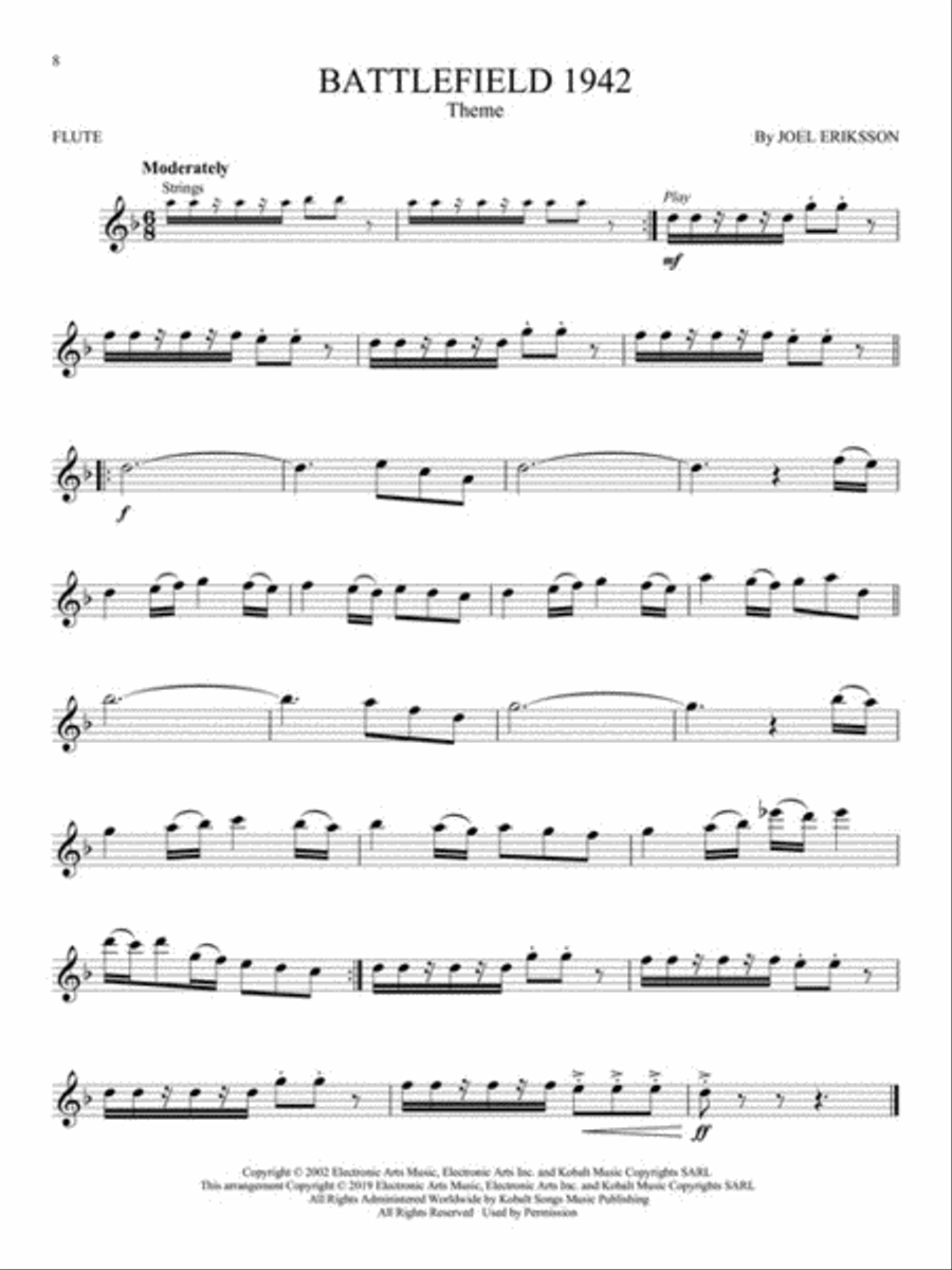 Video Game Music for Flute Flute Solo scores gallery preview page 3