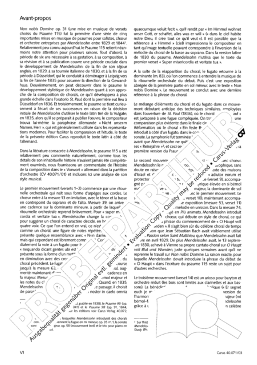 Psalm 115 (Der 115. Psalm) SSAATTBB scores gallery preview page 7