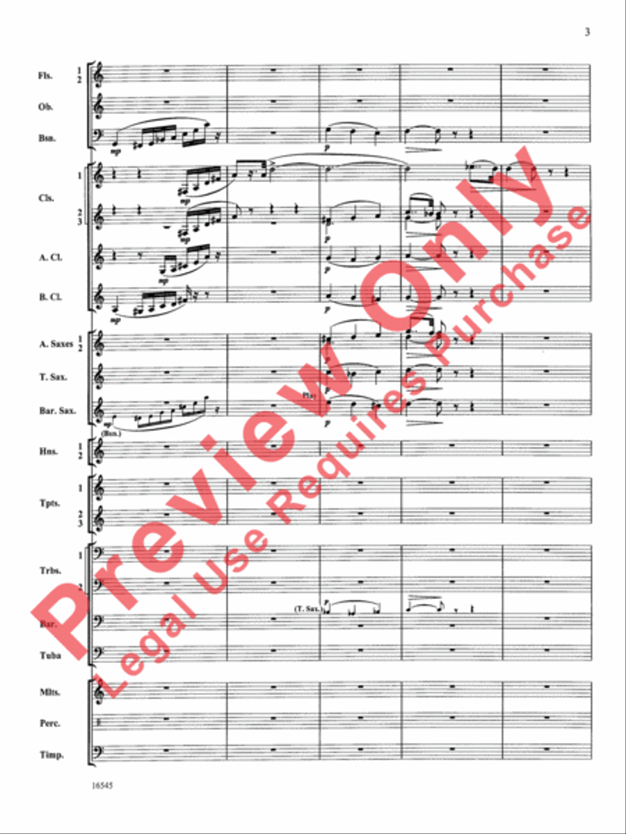 William Tell Overture Concert Band scores gallery preview page 4