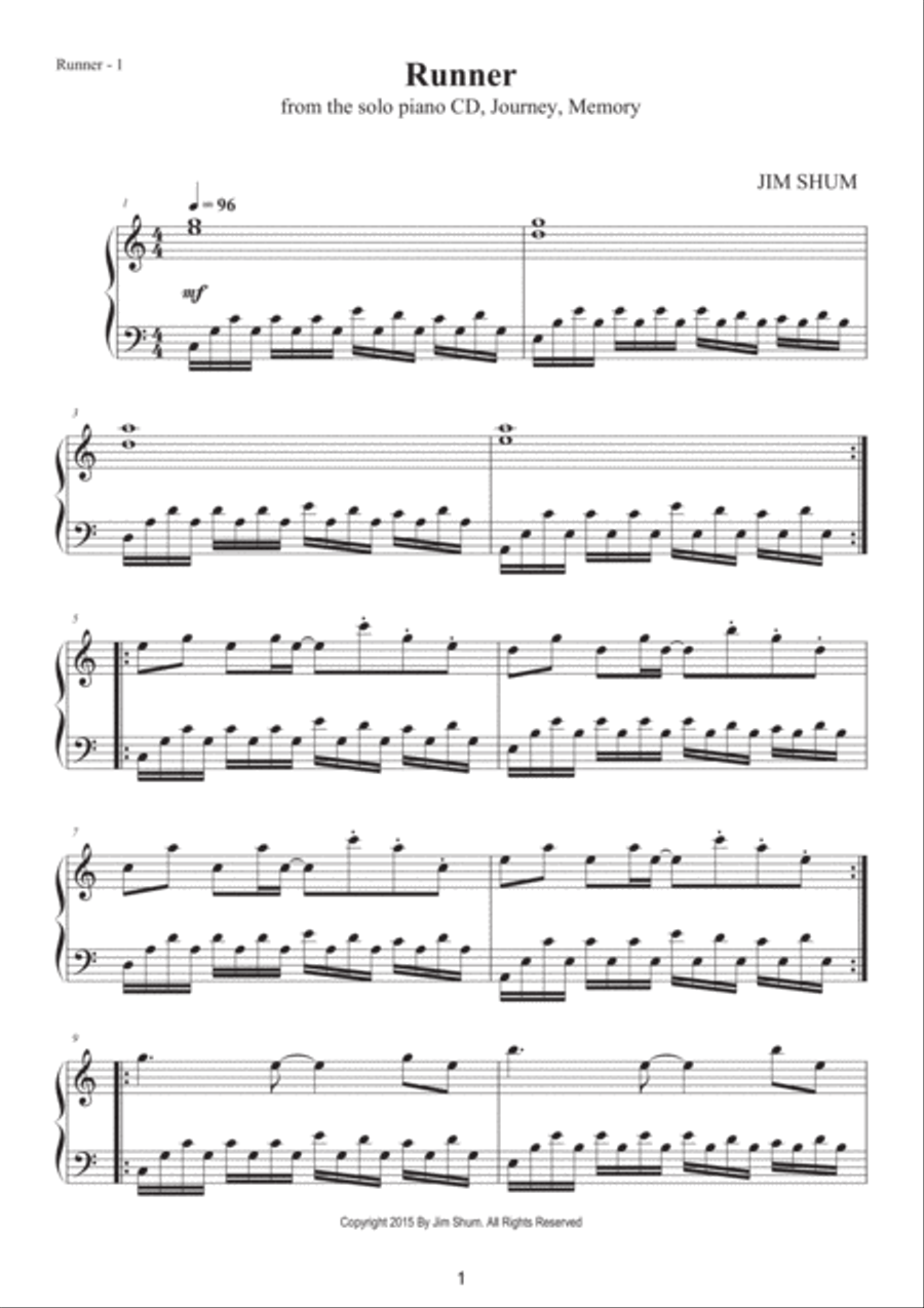 Journey, Memory - 20 Relaxing and Minimalist solos Piano Solo scores gallery preview page 4