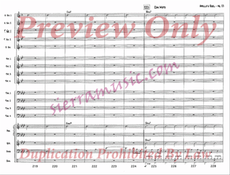 Apollo's Reel Jazz Ensemble scores gallery preview page 24