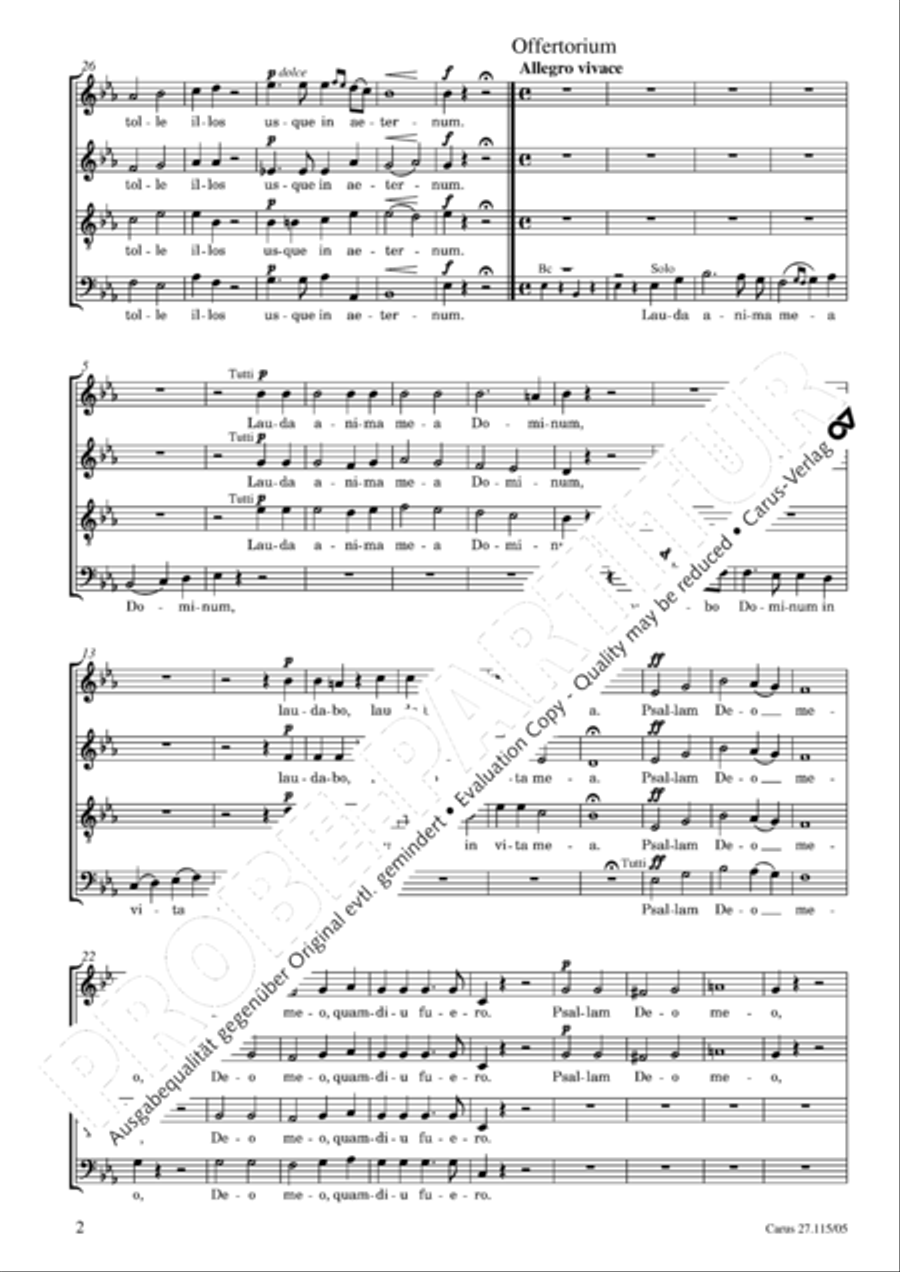 Exaudi, Domine Exaudi, Domine 4-Part scores gallery preview page 3