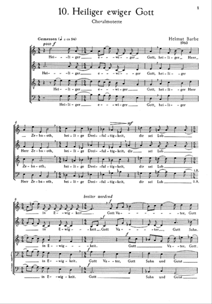 Benedicamus (Chorsatze zur Liturgie), Heft 2 Choir scores gallery preview page 1