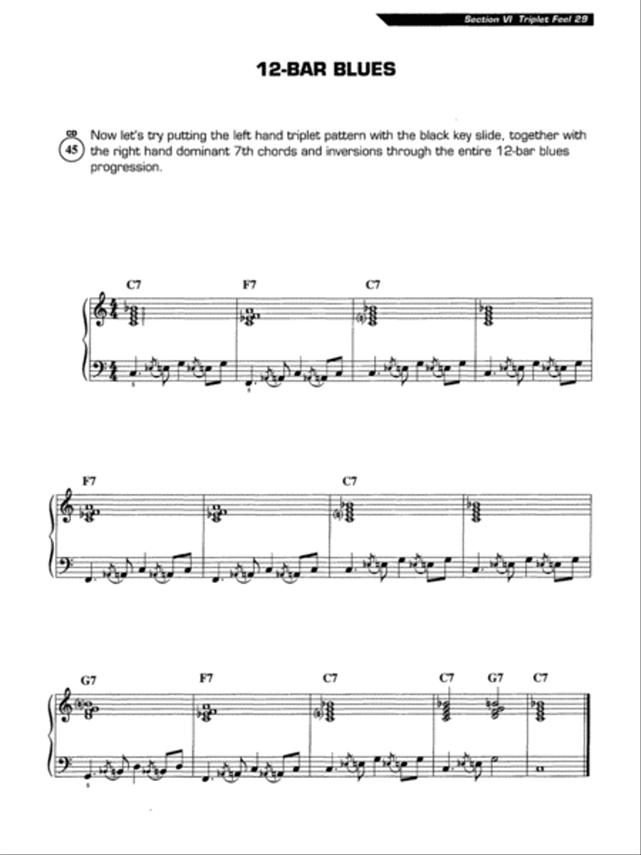 Ultimate Beginner Blues Keyboard Basics Piano Method scores gallery preview page 3