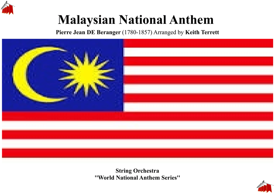 Malaysian National Anthem for String Orchestra (World National Anthem Series) String Orchestra scores gallery preview page 1