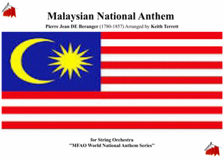 Book cover for Malaysian National Anthem for String Orchestra (MFAO World National Anthem Series)