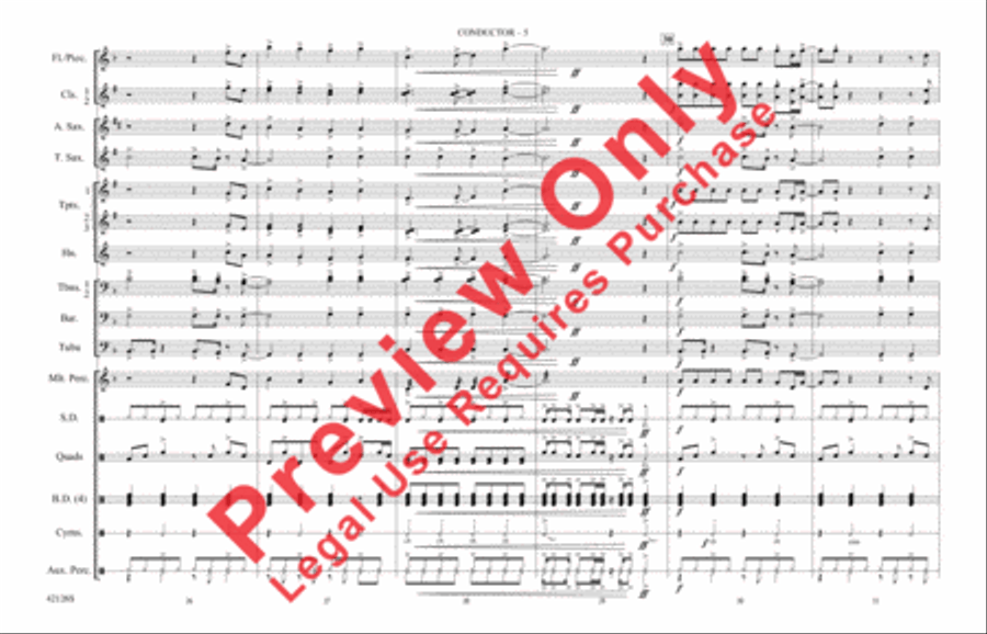 Treasure Marching Band scores gallery preview page 6