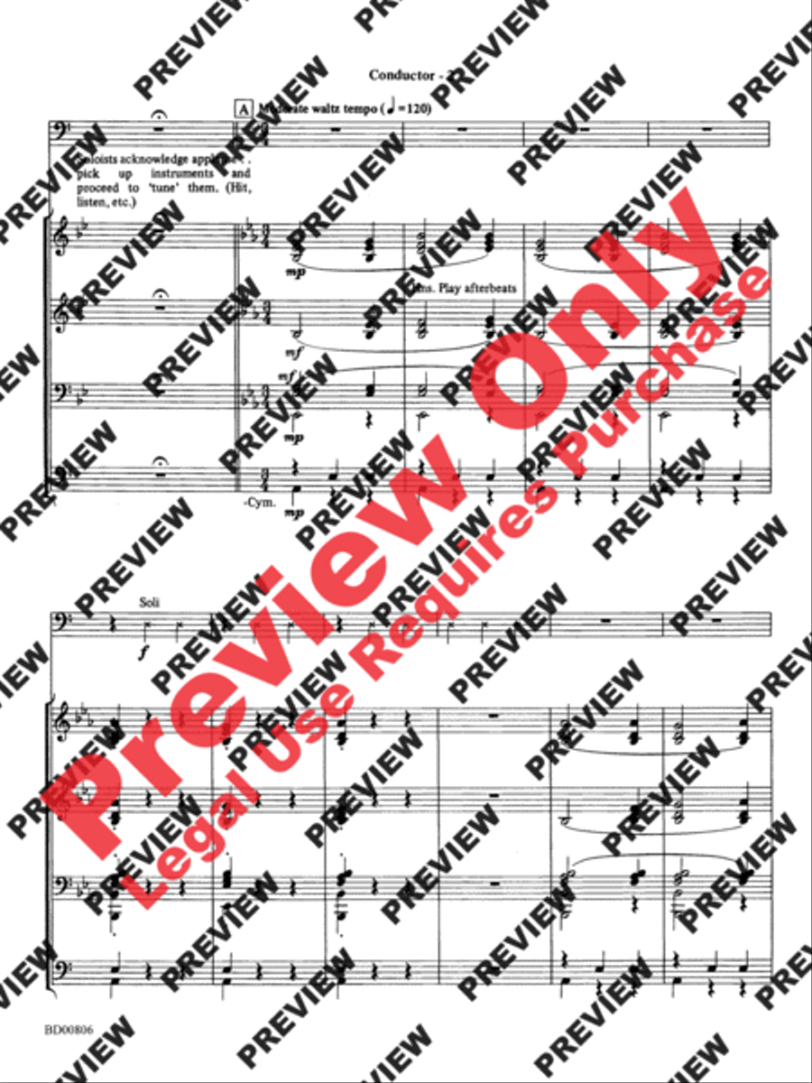 Second Concerto for Faculty and Band Concert Band scores gallery preview page 4