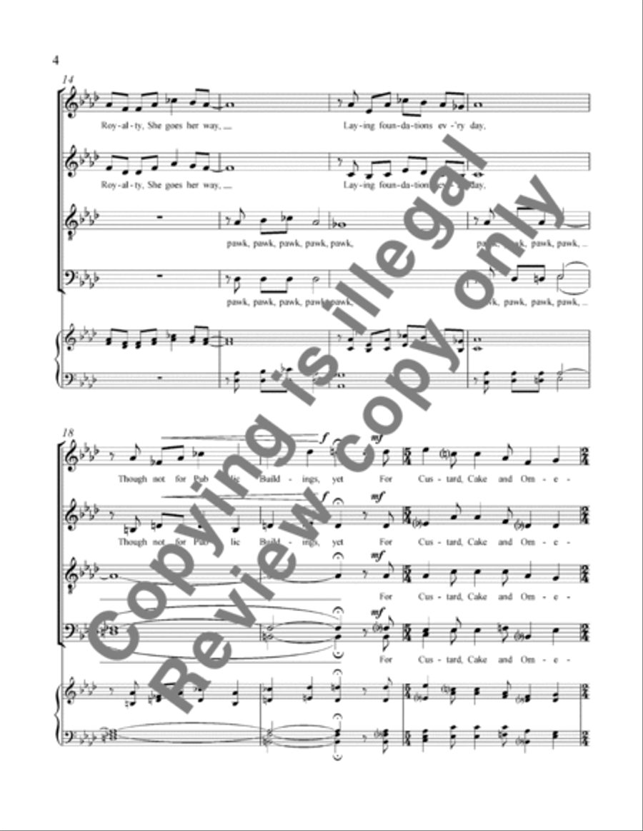 Three Bird Songs: 2. The Hen Divisi scores gallery preview page 11