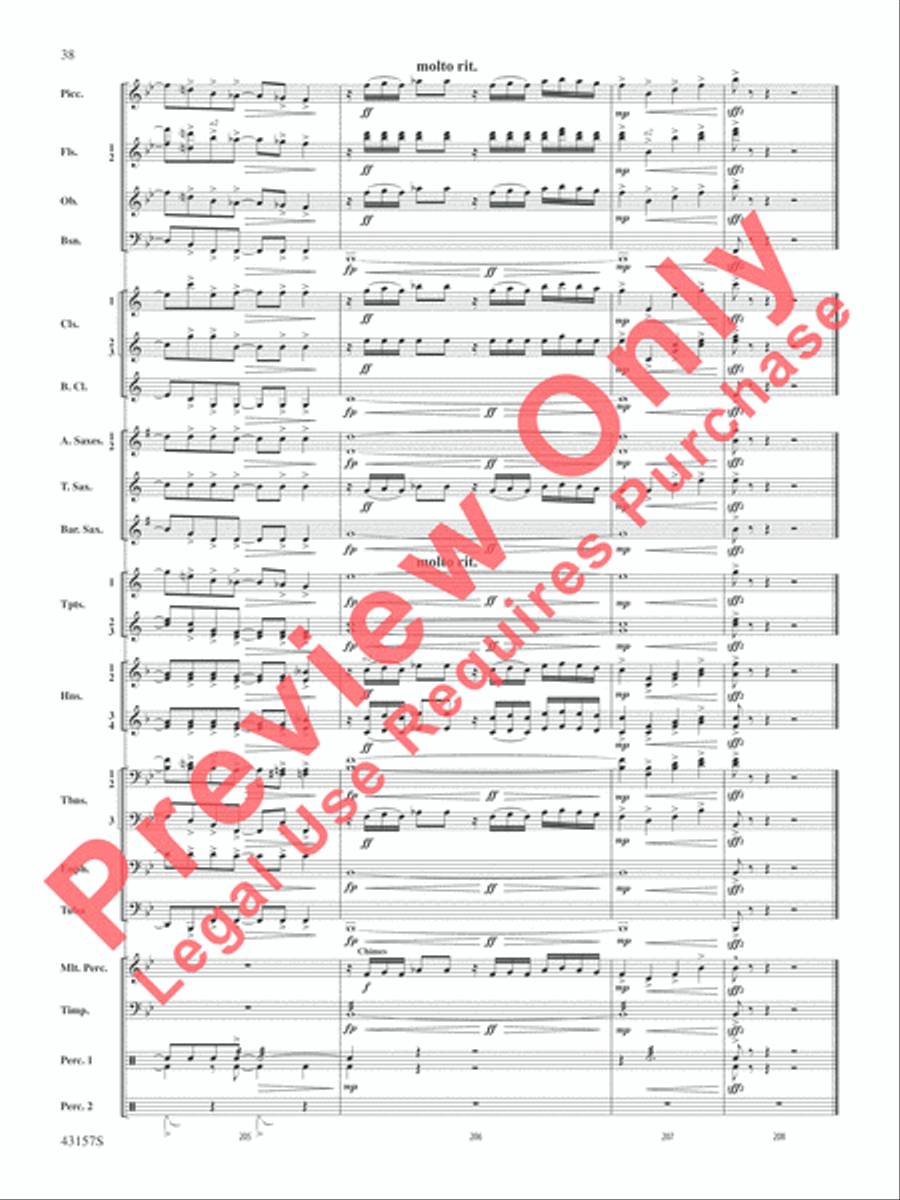 Gershwin by George! Gershwin by George! Concert Band scores gallery preview page 39