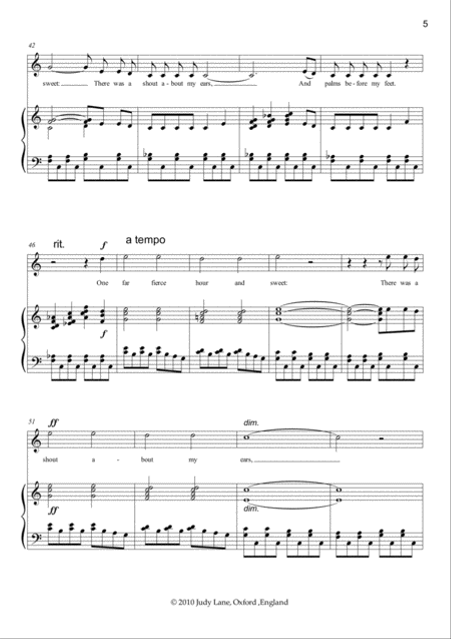 Animal Tales - Four famous animal poems set to music for children's voices and piano Children's Choir scores gallery preview page 6