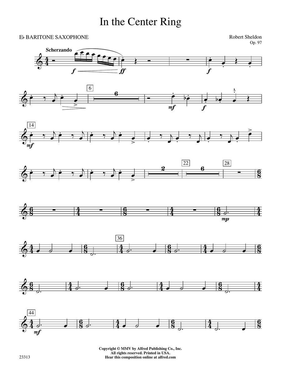 In the Center Ring: E-flat Baritone Saxophone