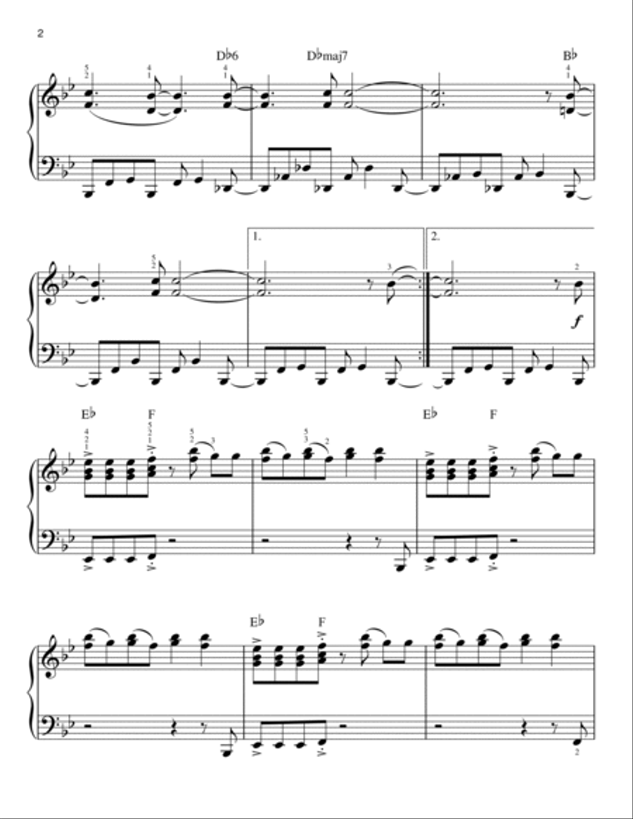 Linus And Lucy (arr. Phillip Keveren) Easy Piano scores gallery preview page 2