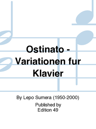 Book cover for Ostinato - Variationen fur Klavier