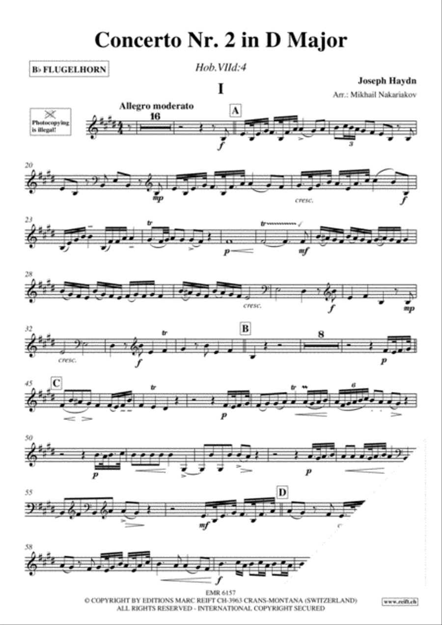 Concerto No. 2 Flugelhorn scores gallery preview page 3