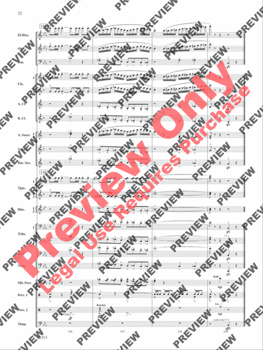In the Center Ring Concert Band scores gallery preview page 33