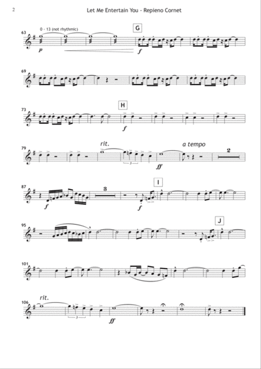 Let Me Entertain You Let Me Entertain You Brass Ensemble scores gallery preview page 6