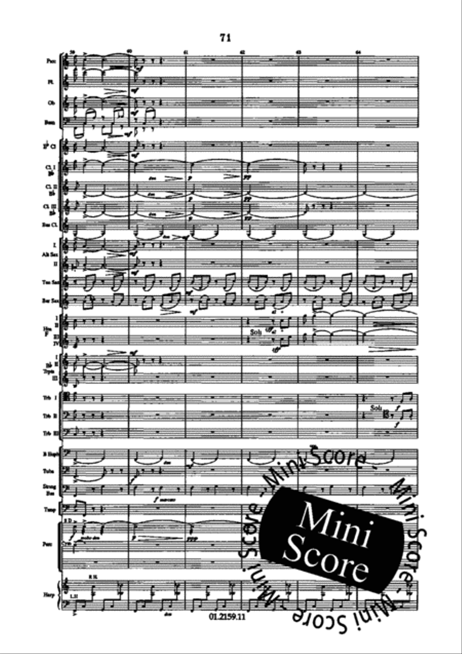 Dance Suite Concert Band scores gallery preview page 79