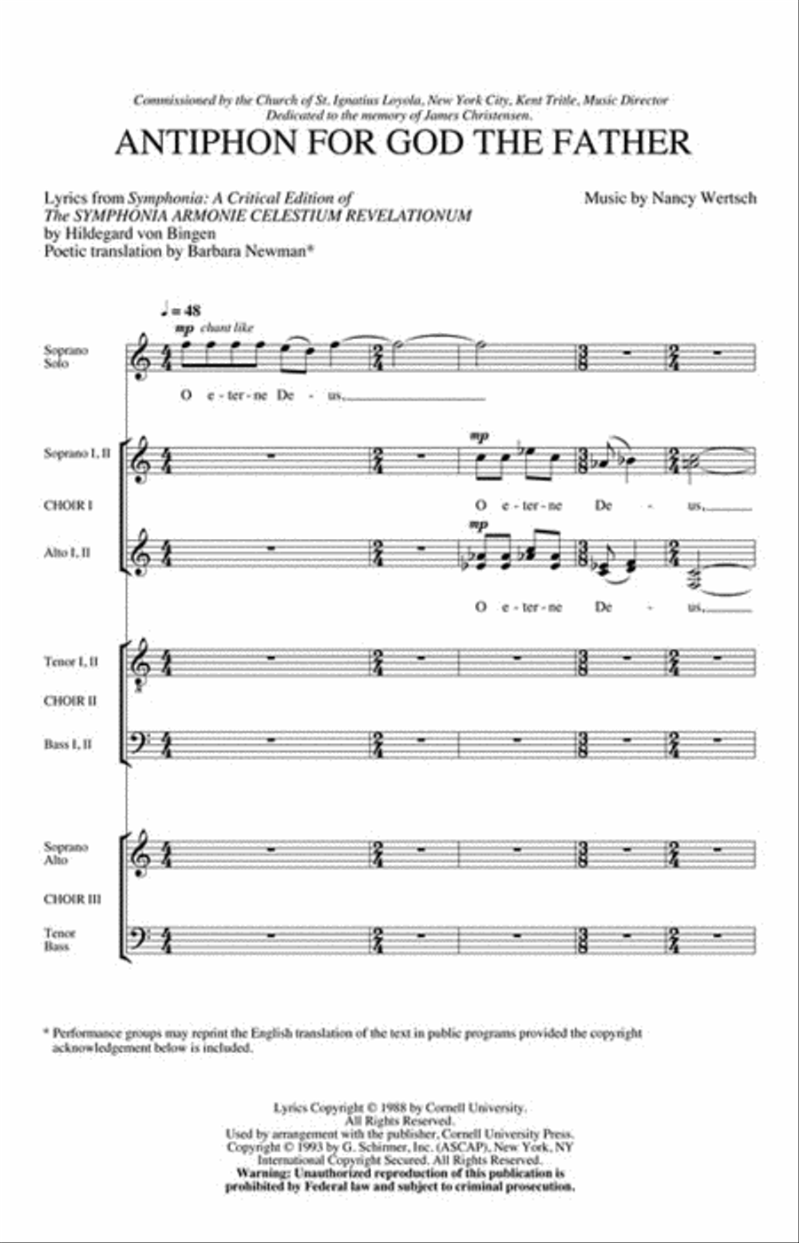Antiphon for God the Father 4-Part scores gallery preview page 2