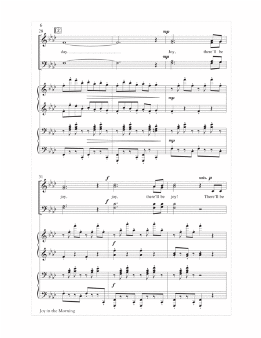 Joy in the Morning Joy in the Morning 4-Part scores gallery preview page 6