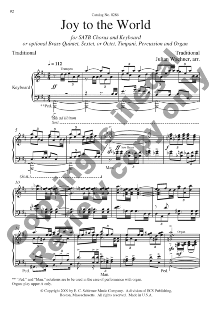 The Snow Lay On the Ground: Nine Festive Carol Settings 4-Part scores gallery preview page 47