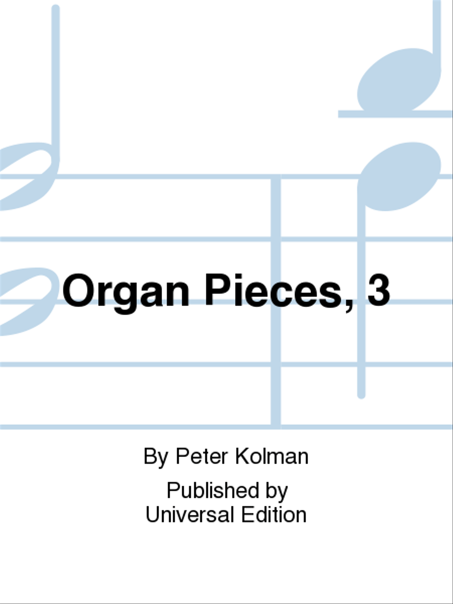Organ Pieces, 3 Organ scores gallery preview page 1