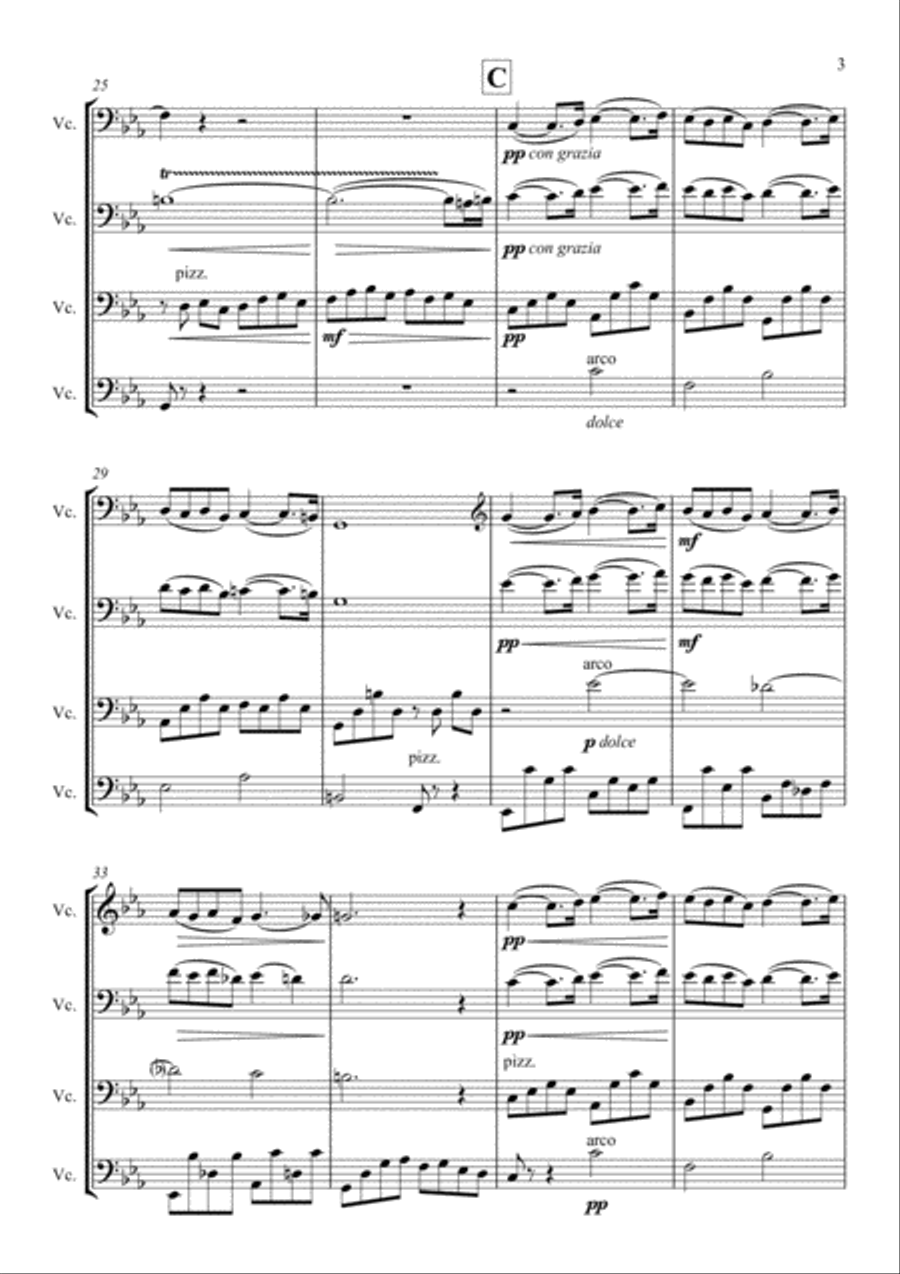 Pavane String Quartet scores gallery preview page 5