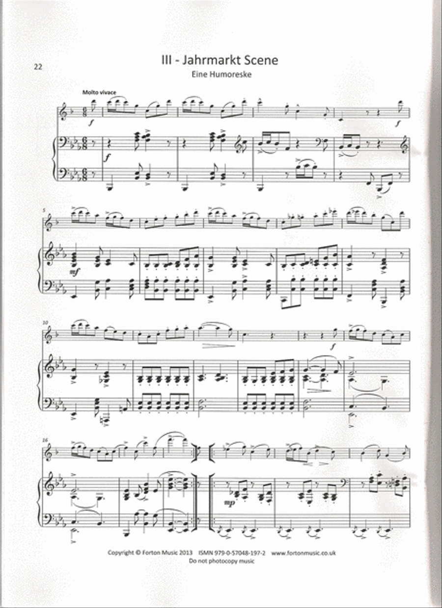 Drei Fantasiestucke Tenor Saxophone scores gallery preview page 4