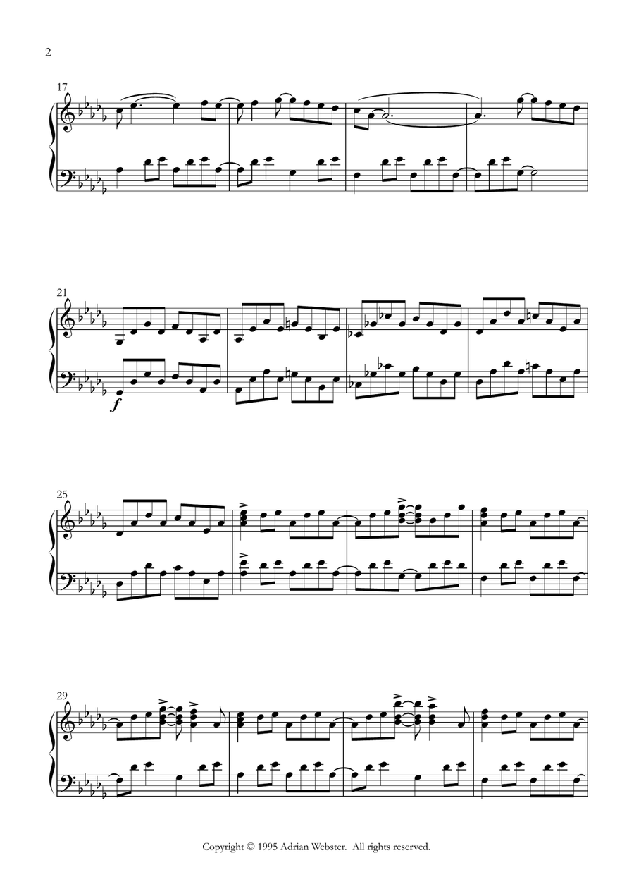 Where The Lost Things Go - CrusaderBeach - Beautiful Modern Piano Solo Piano Solo scores gallery preview page 2