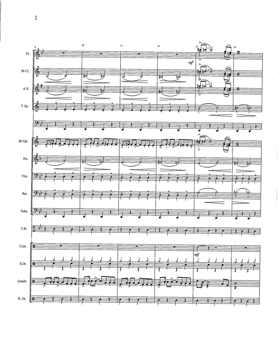 James Bond Theme Marching Band scores gallery preview page 2